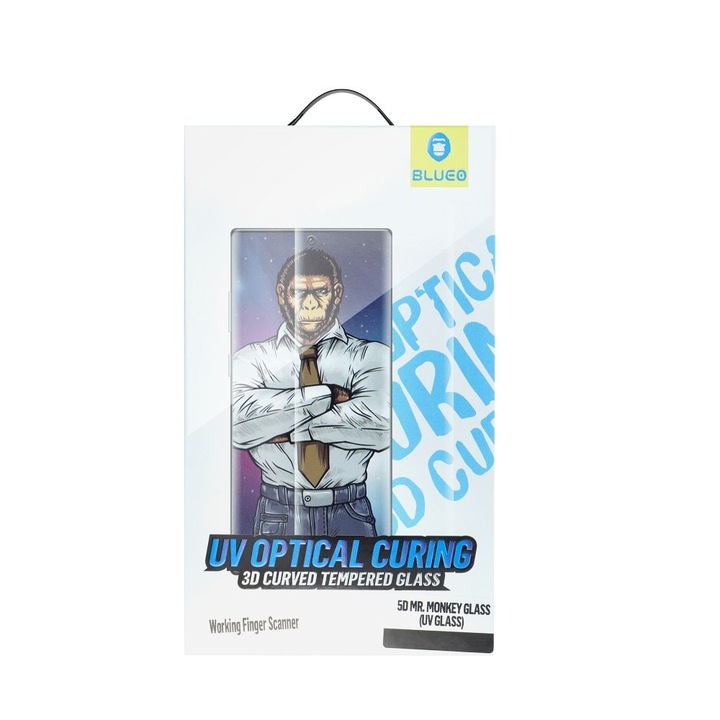 Folie de protectie Ecran pentru Samsung Galaxy S22 Ultra 5G S908, Sticla Securizata, UV Glue, Impact Safe, U689, 5D