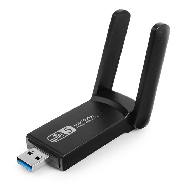 Adaptor wireless, USB3.0, Negru
