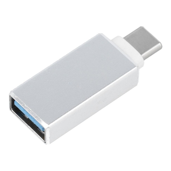 OTG adapter, USB-A – USB-C 3.0, ezüst