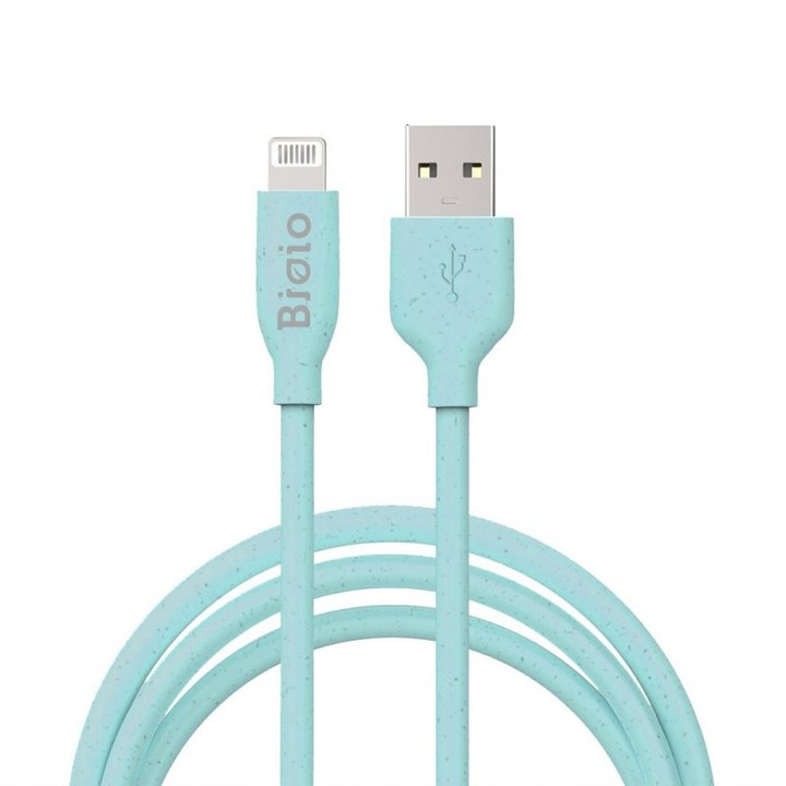 Kábel, Bioio, USB - Lightning kábel, 1 m, 2,4 A, kék