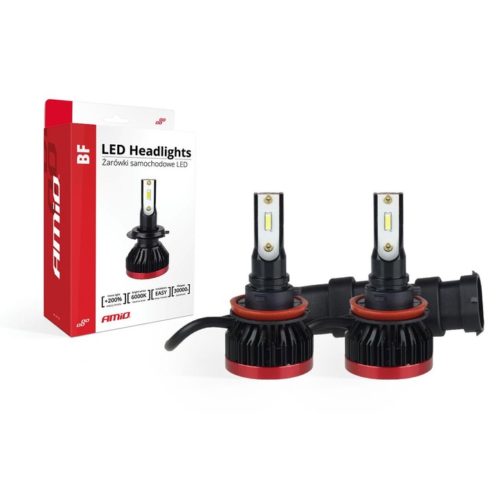 Set 2 Becuri auto LED, H8 / H9 / H11, Bh-1276
