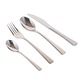 Set 24 tacamuri cu model, stainless stell, pentru 6 persoane, RAWI-24M3
