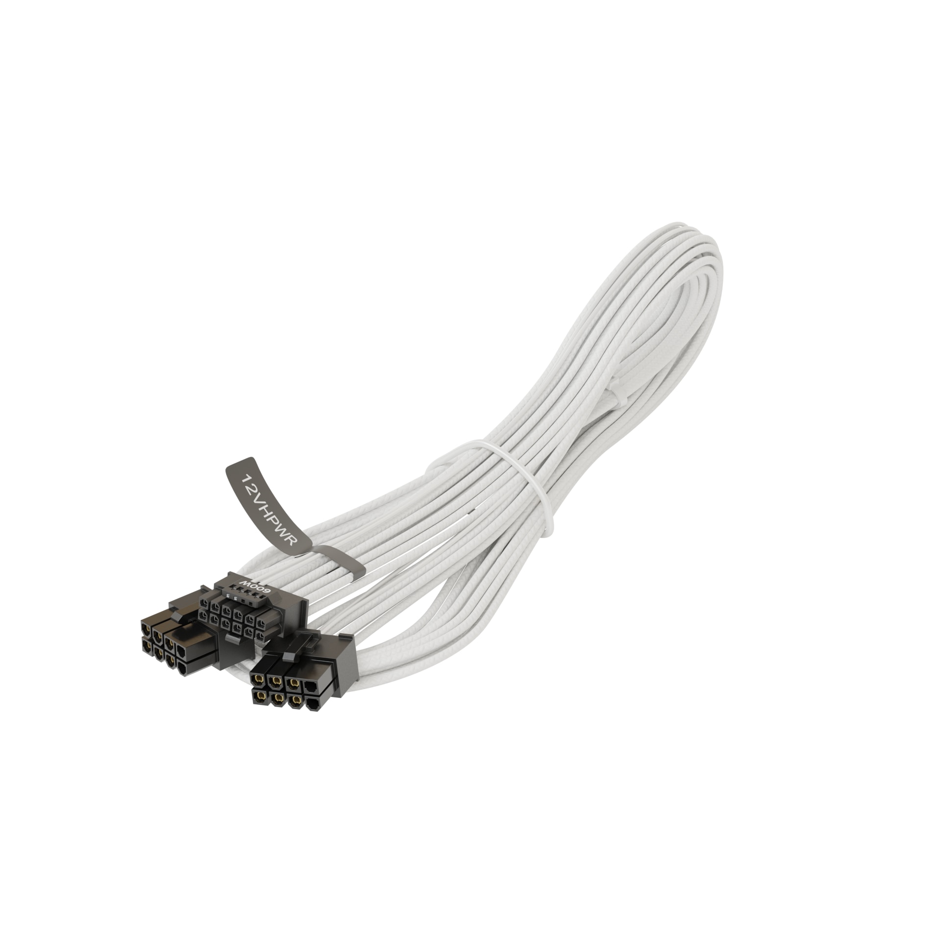 String Delegation Imagination Cablu alimentare PCI-e Seasonic 12VHPWR, 2x 8 pini la 16pini, 750 mm, White  - eMAG.ro