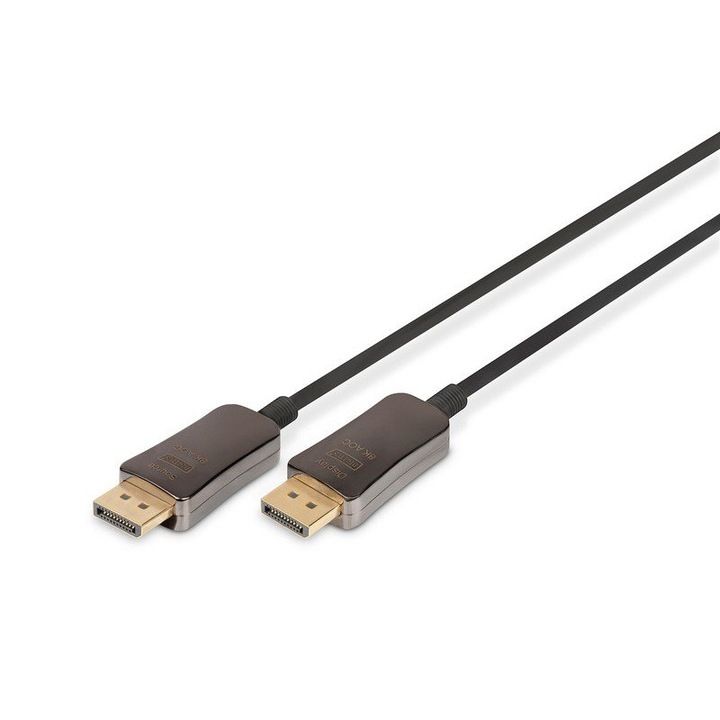 Hibrid patch kábel AOC DisplayPort 1.4 8K/60Hz UHD DP/DP M/M 15m fekete