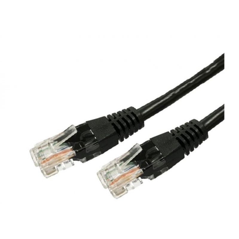 Мрежов кабел, кат.6 RJ45, черен - пакет 10х1 - eMAG.bg