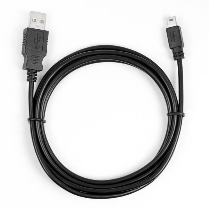 Cablu USB - Mini USB, 1.8m, negru