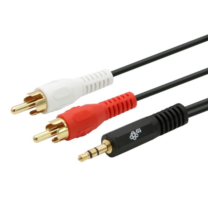 Кабел Mini Jack 3.5mm - 2x RCA M/M (чинч) 2.5m
