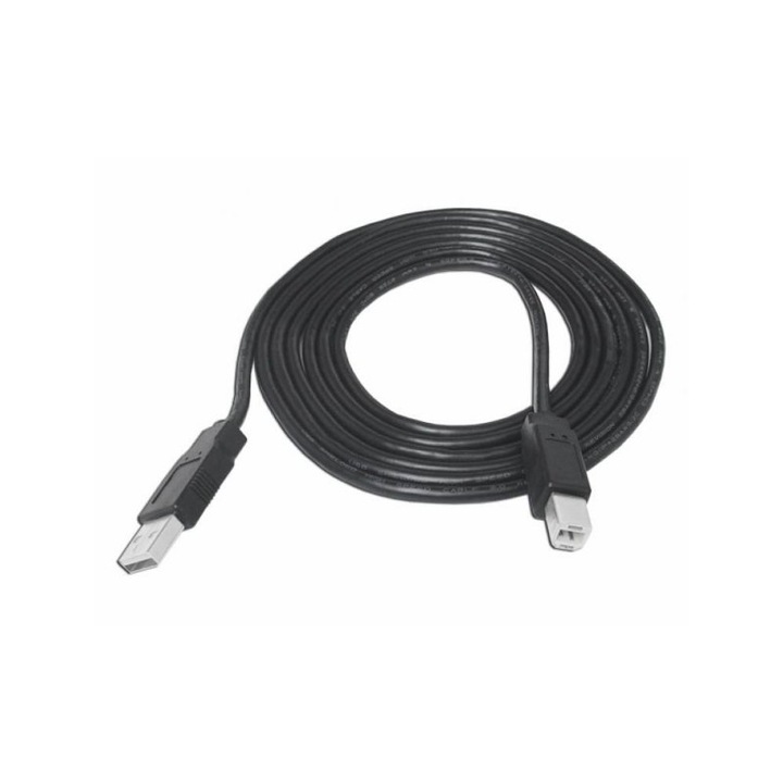 Cablu de imprimanta USB A - USB B, 3 m, negru