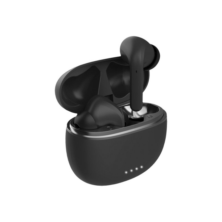 Bluetooth слушалки ANC TWE-210 Earp, Forever, С кутия за зареждане, черни