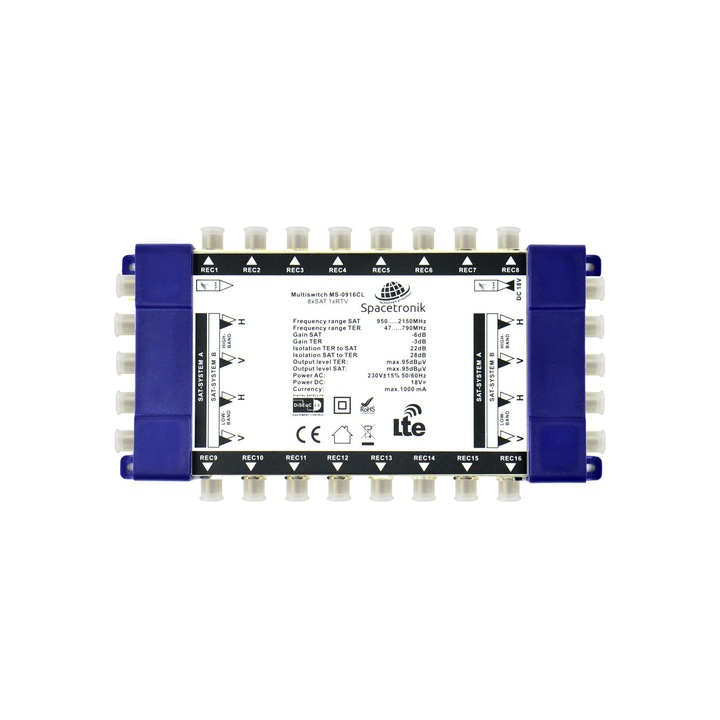 Multiswitch Spacetronik, Pro Series, Alb/Albastru