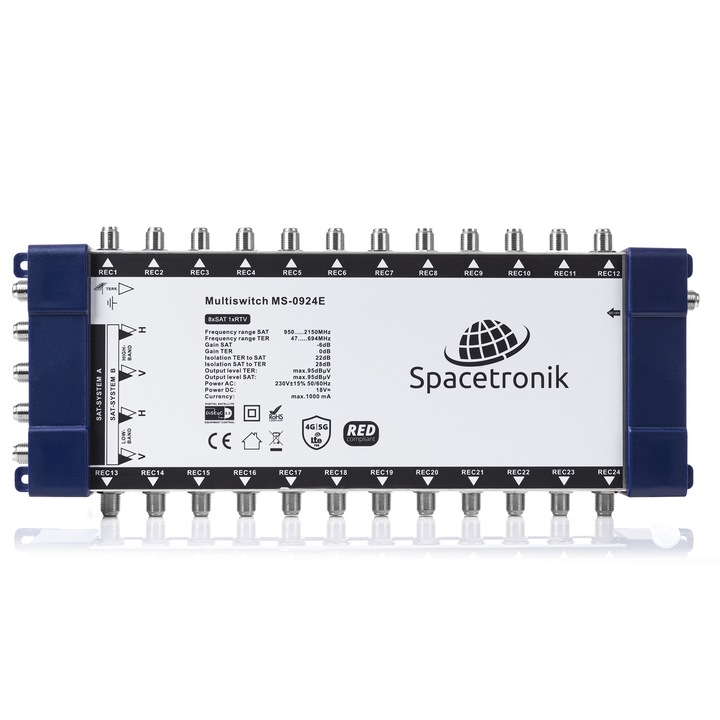 Multiswitch 9/24 Spacetronik E-Series, negru
