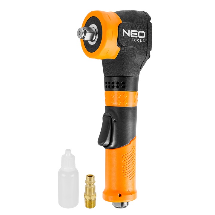 Cheie cu impact, NEO Tools, Unghi drept, 1/2", 500 Nm, Portocaliu/Negru