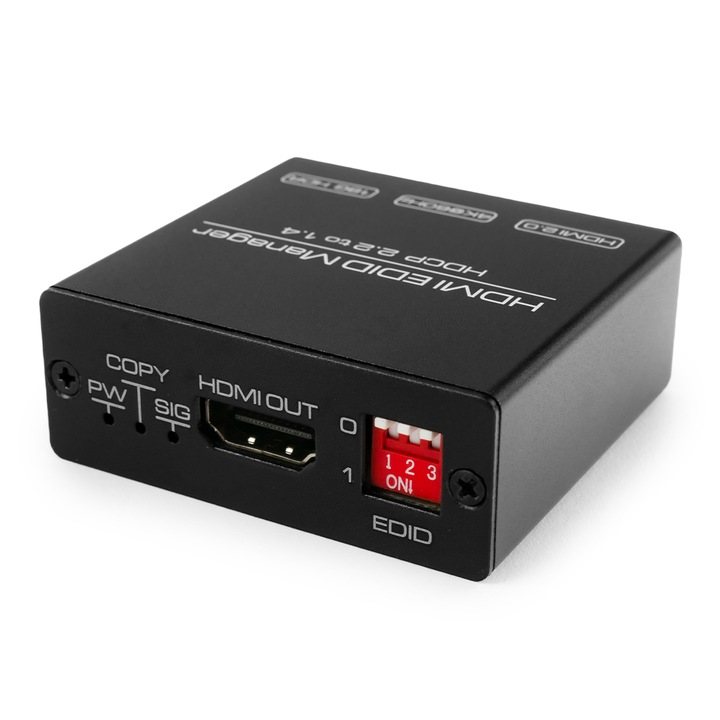 Конвертор, Spacetronik, SP-H22H14 HDCP2.2 към HDCP1.4, черен
