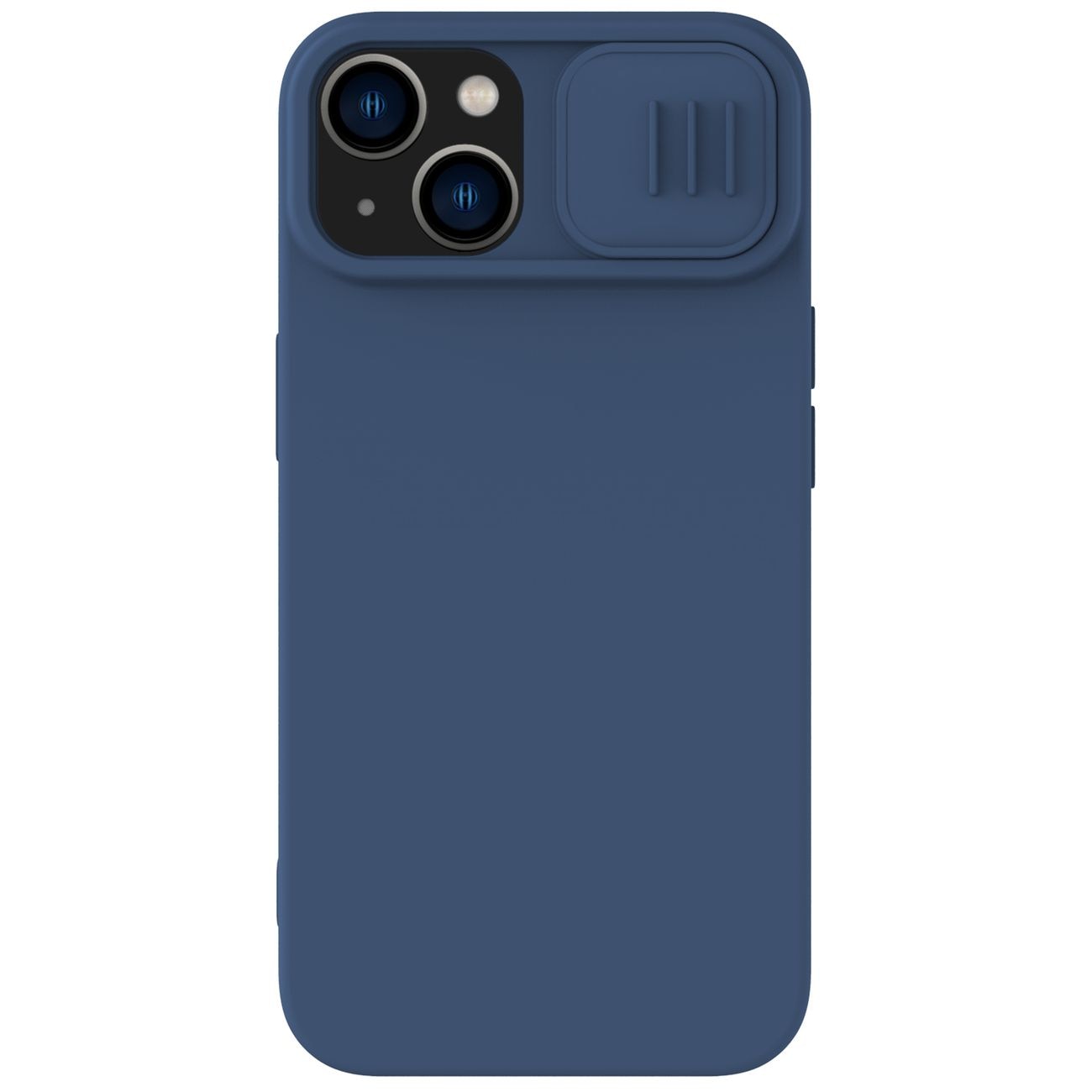 Husa, Nillkin CamShield Silky, Silicon, Husa pentru camera, iPhone 14 Plus, Albastru