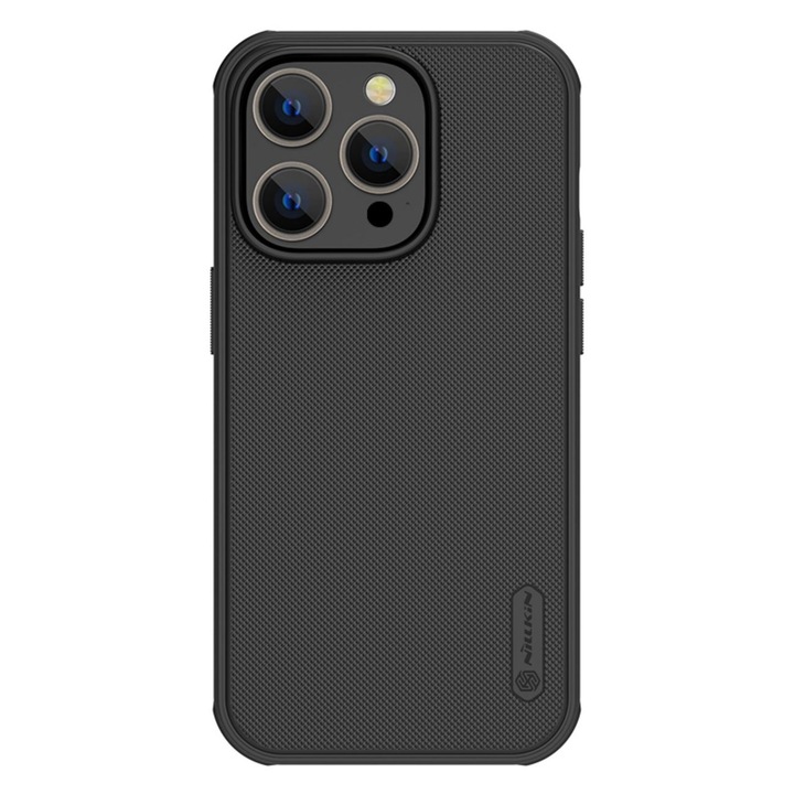 Магнитно покритие Nillkin Super Frosted Shield Pro за iPhone 14 Pro с черен магнит MagSafe