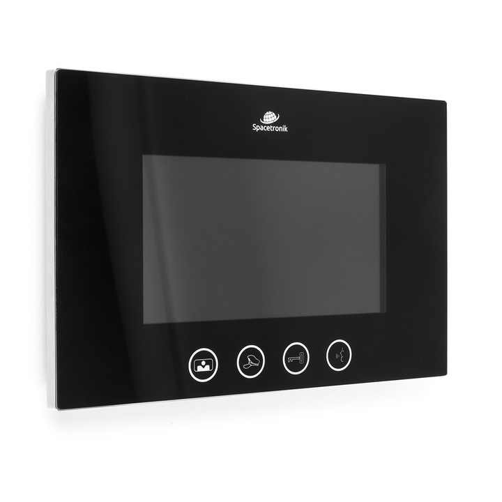Monitor pentru interfon, Spacetronik, 7'', Negru