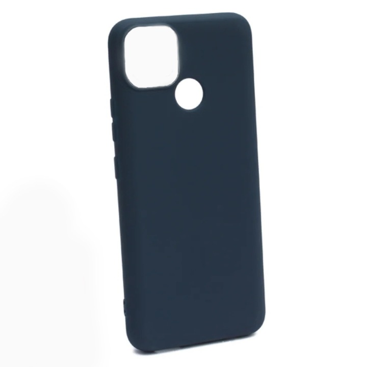 Realme C21Y / C25Y kompatibilis szilikon hátlaptok, matt, sötétkék