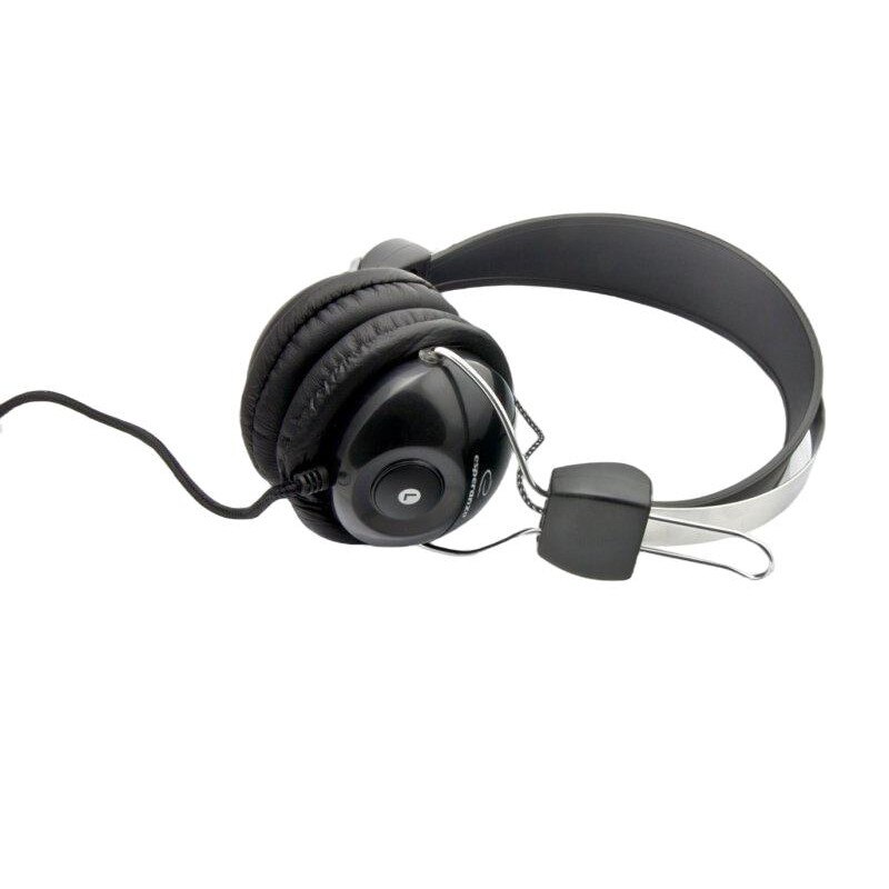 Casti stereo cu microfon, Control al volumului, 100 mW, Negru - eMAG.ro