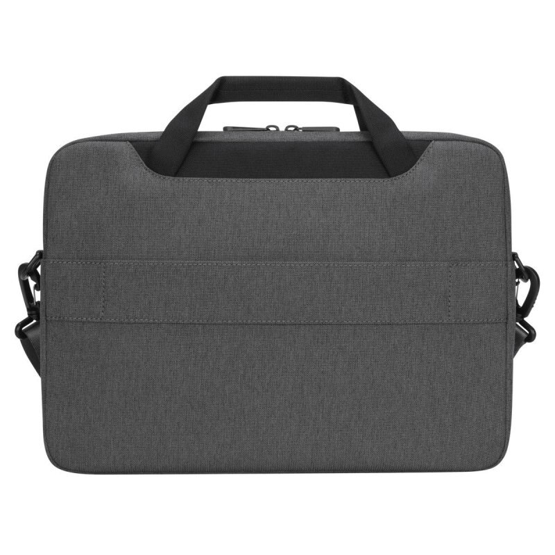 Geanta laptop, Targus, materiale reciclate, 15.6 inch, 42 x 4.5 x 35 cm, gri/negru