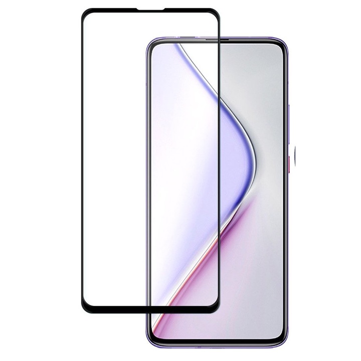 Folie protectie telefon, Wozinsky, Sticla, Xiaomi, Redmi K30 Pro/Poco F2 Pro, Negru/Transparent