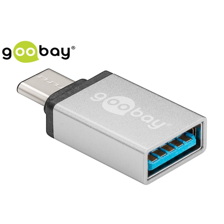 Adapter USB-C la USB 3.0, argintiu