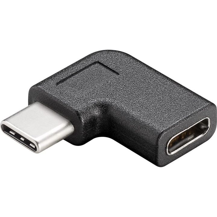 Adapter, Goobay, USB-C - USB-C, fekete