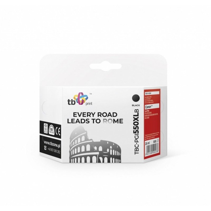 Tintapatron Canonhoz, TB print, fekete