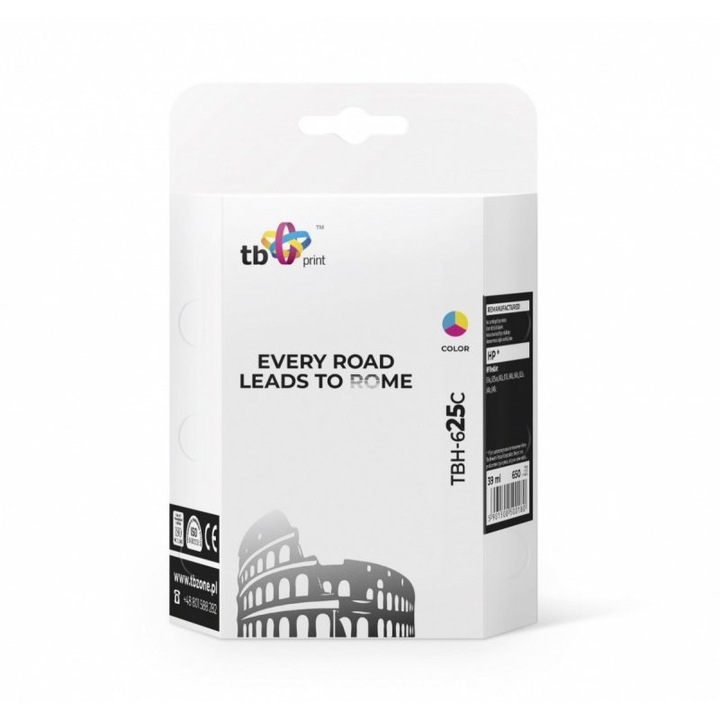 Tintapatron tartalék, TB Print, HP-hoz, Többszínű