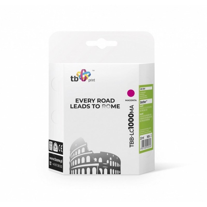 Ink Brother LC1000 TBB-LC1000MA, TB Print, Magenta