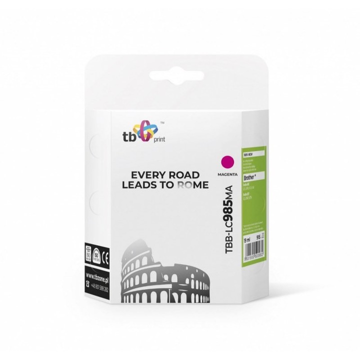 Tintapatron Brother LC 985 TBB-LC985MA, TB Print, Magenta