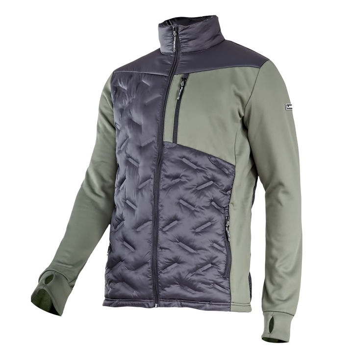 Geaca captusita, LahtiPro, Nilon, Negru/Verde, S