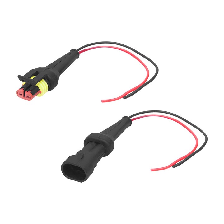 Conector electric ermetic, 20 cm, IP67, Multicolor