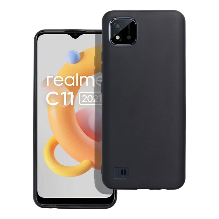 Матов калъф за REALME C11 2021 / C20 черен