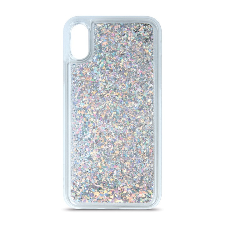 Husa de protectie Liquid Sparkle pentru Huawei P40, bumper, Argintiu, TLF-BBL4779