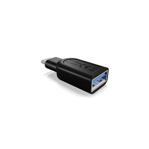 Raidsonic адаптер за USB 3.0 тип C към USB 3.0 тип A щепсел, черен, ICY ...