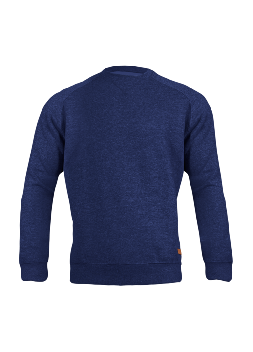 Férfi pulóver, Lahti, pamut/poliészter, kék, M