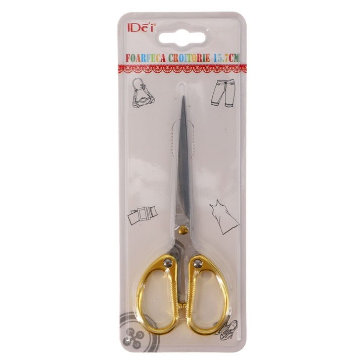 Шивашка ножица, 15,5 см, злато