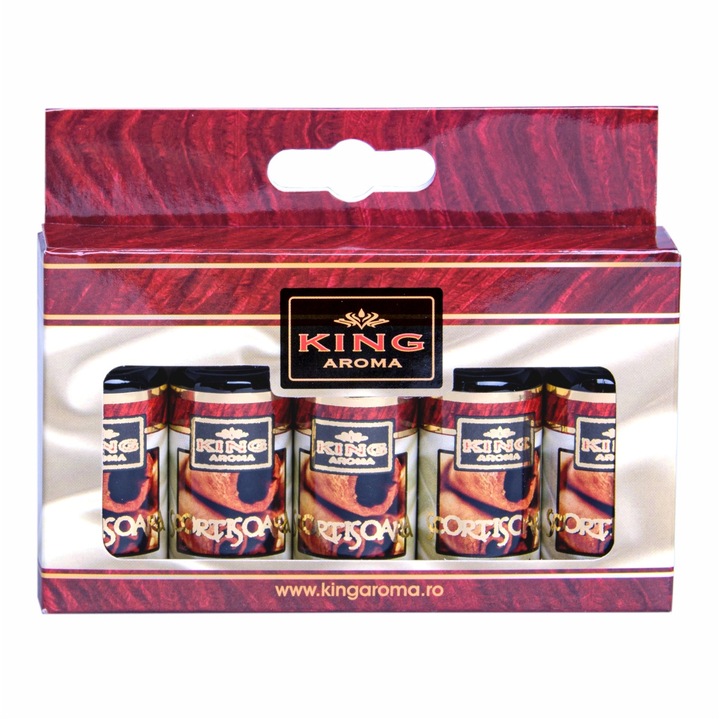 Опаковка от 5 Ароматизирани масла с канела, Kingaroma, 10 мл