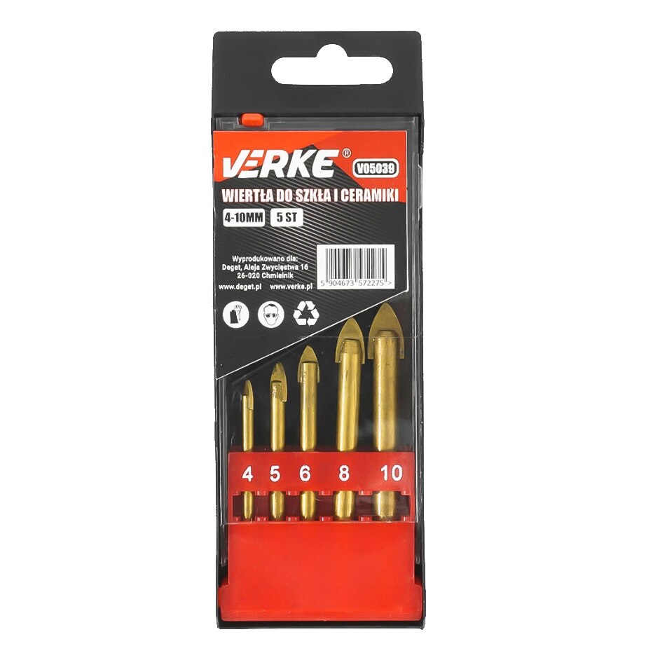 Muratura Set Punte Trapano Per Mattone Pietra 5 PC - Foto 3