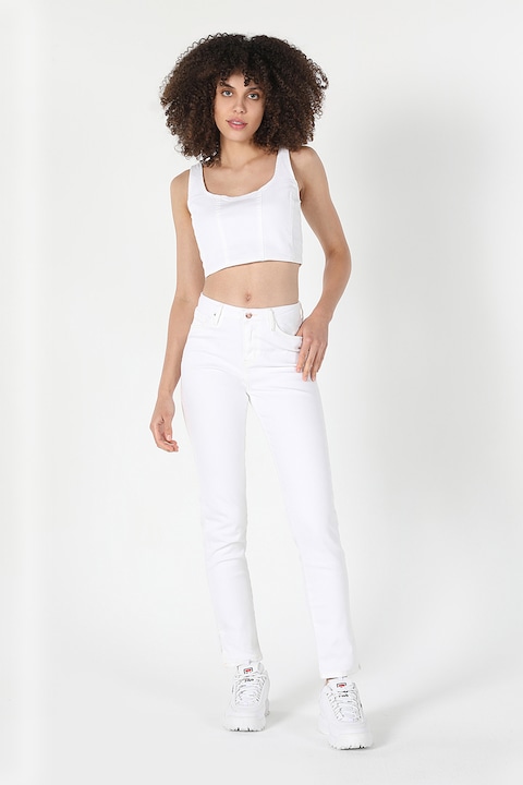 COLIN'S, Blugi drepti Carla, Alb optic