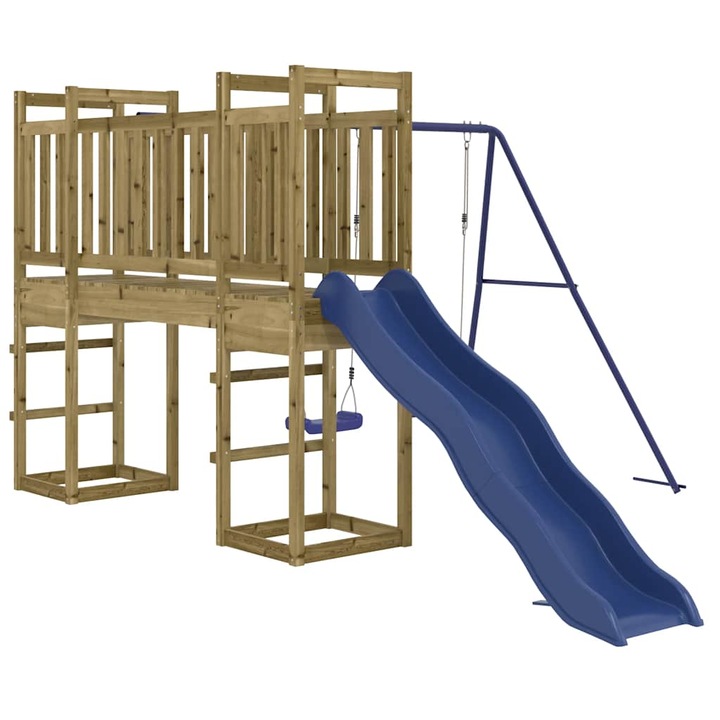 Set de joaca pentru exterior vidaXL, lemn de pin impregnat, 308 x 405 x 169 cm, 40.95 kg
