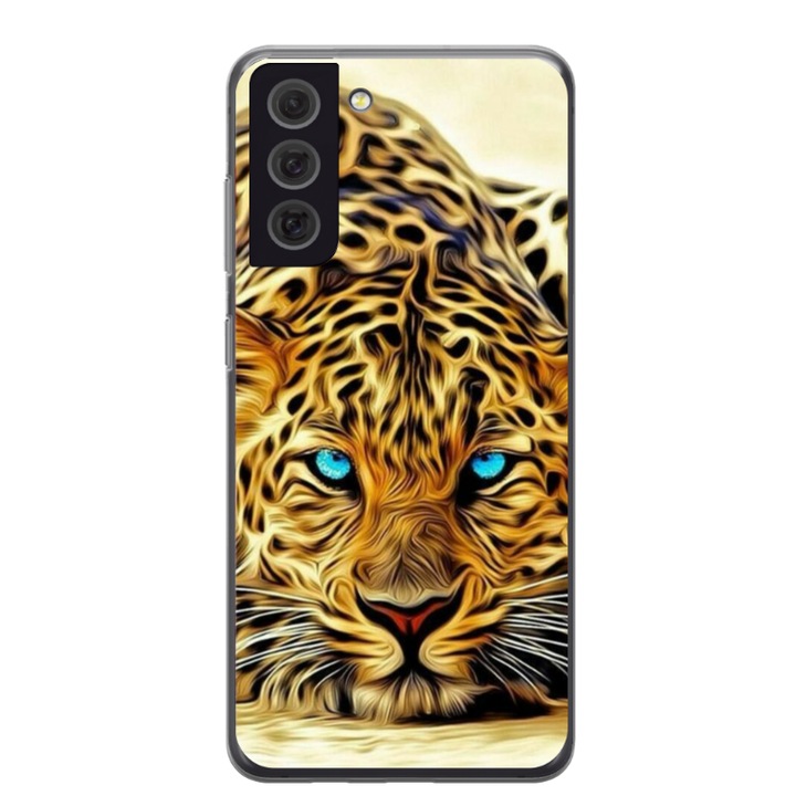 Husa personalizata pentru Samsung Galaxy S21 FE, model Cheetah, S1D1M0382, TSS
