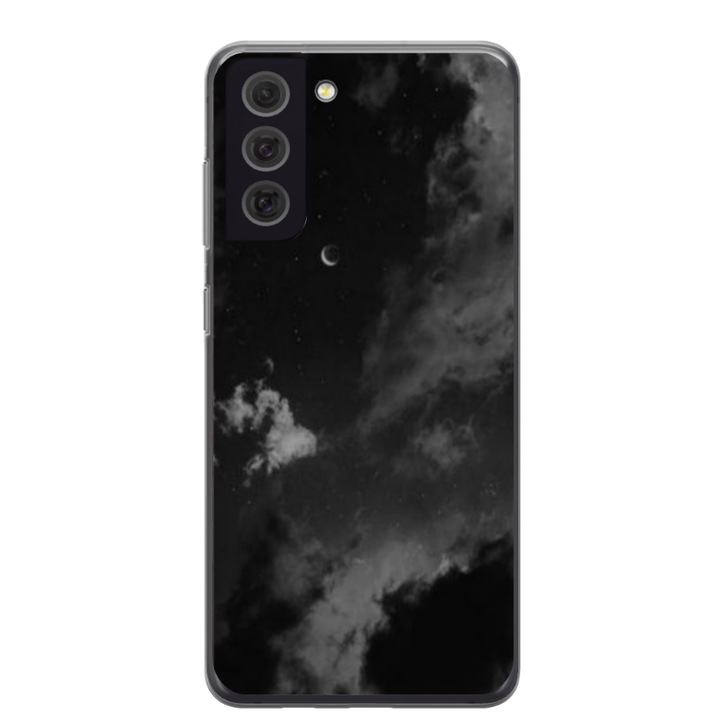 Husa personalizata HQPrint pentru Samsung Galaxy S21 FE, model Night Sky, multicolor, S1D1M0022