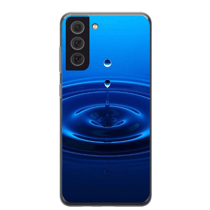 Husa personalizata HQPrint pentru Samsung Galaxy S21 FE, model Picatura, multicolor, S1D1M0240