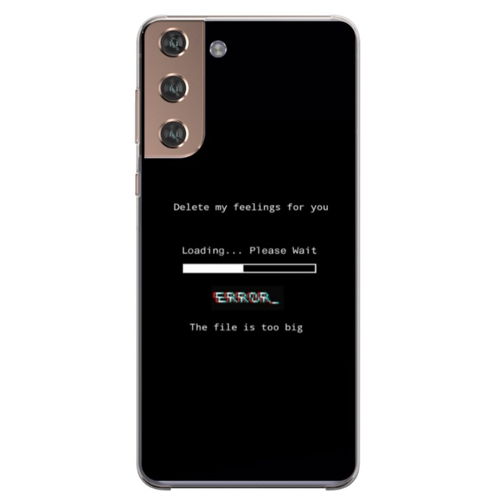 Husa personalizata HQPrint pentru Samsung Galaxy S22, model Delete Feelings, multicolor, S1D1M0069