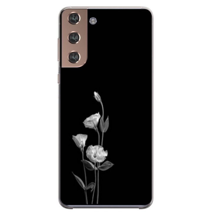 Husa personalizata HQPrint pentru Samsung Galaxy S22, model Abstract Flowers, multicolor, S1D1M0216