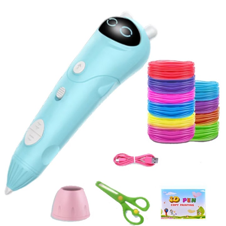 3D ceruza, ABS, 700 mAh, 1,75 mm, kék