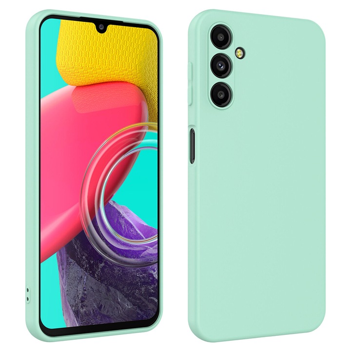 Husa Protectie pentru Samsung Galaxy A54 5G, Interior Microfibra fina Anti-Zgarieturi si Exterior Silicon Anti-Aderent, Anti-Soc, Soft Touch, Protectie Camera, Durabil, Flexibil, Verde