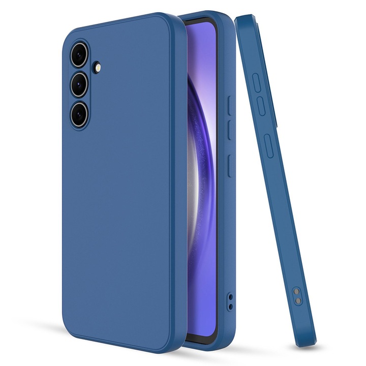 Калъф за Samsung Galaxy S23 Plus, Защита на камерата и интериора с микрофибър, Гъвкав, Slim Fit, Ultra Durable, Soft Touch, Ultra Safe Silicone, Син