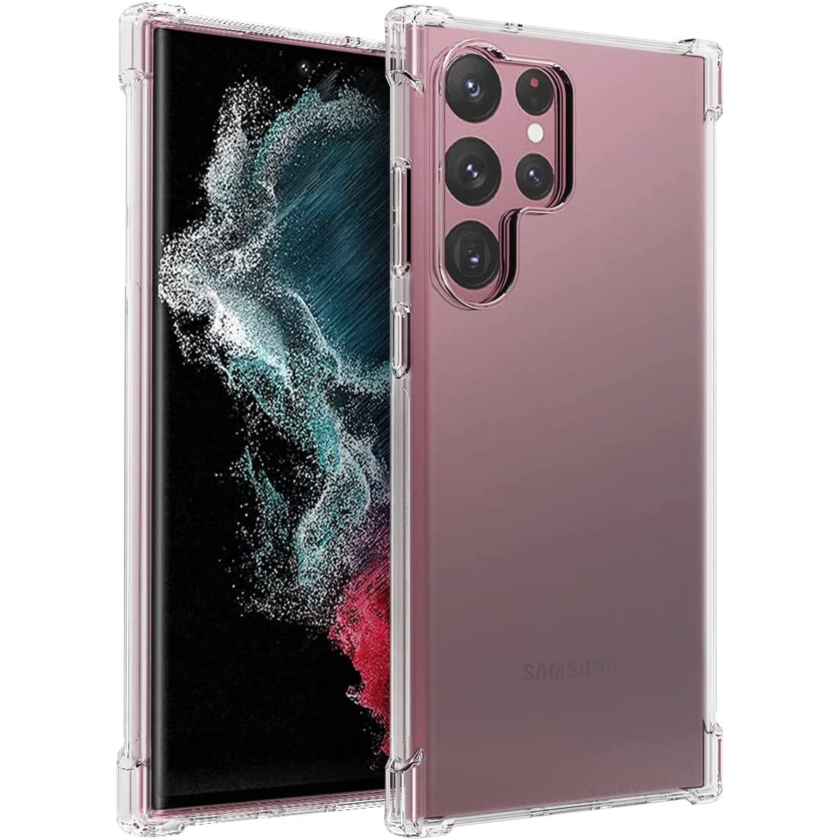 Husa DaDen Antishock pentru Samsung S23 Ultra, Ultra Protection, Protectie colturi, Anti soc, Rezistenta la impact, Transparenta